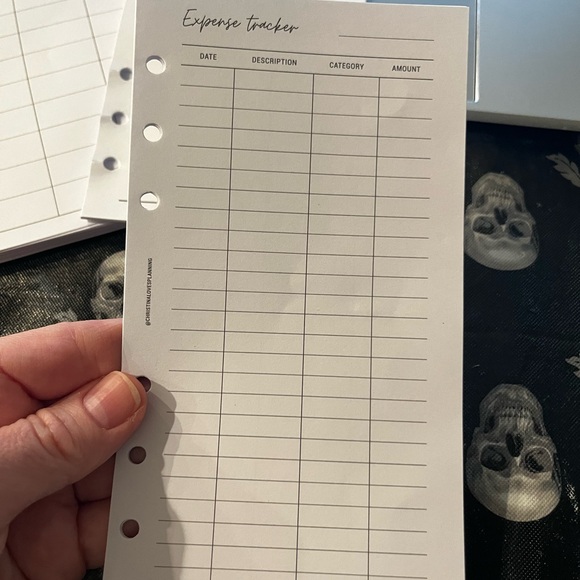 Personal Sized / A6 White Budget Planner Inserts cash envelope method savings - Picture 16 of 16